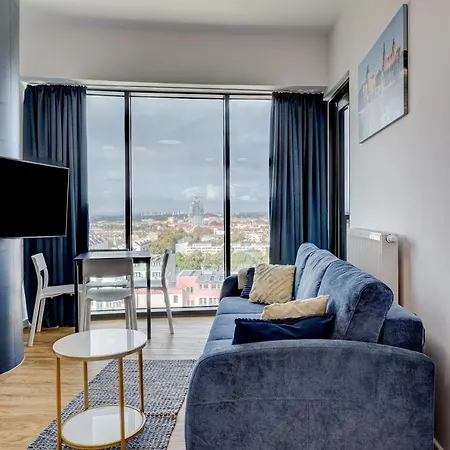 Aleda Tower, 14 Floor, Balkon Apartment Szczecin Exterior photo