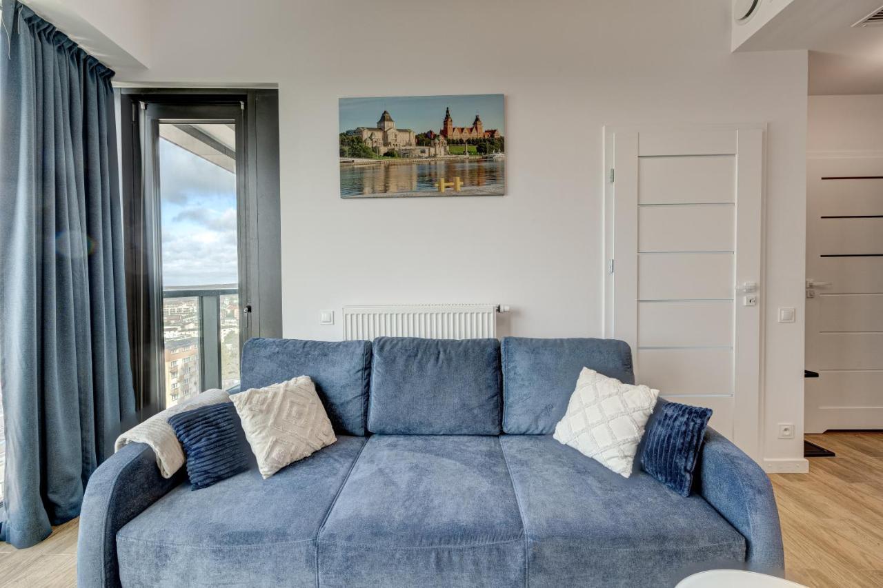 Aleda Tower, 14 Floor, Balkon Apartment Szczecin